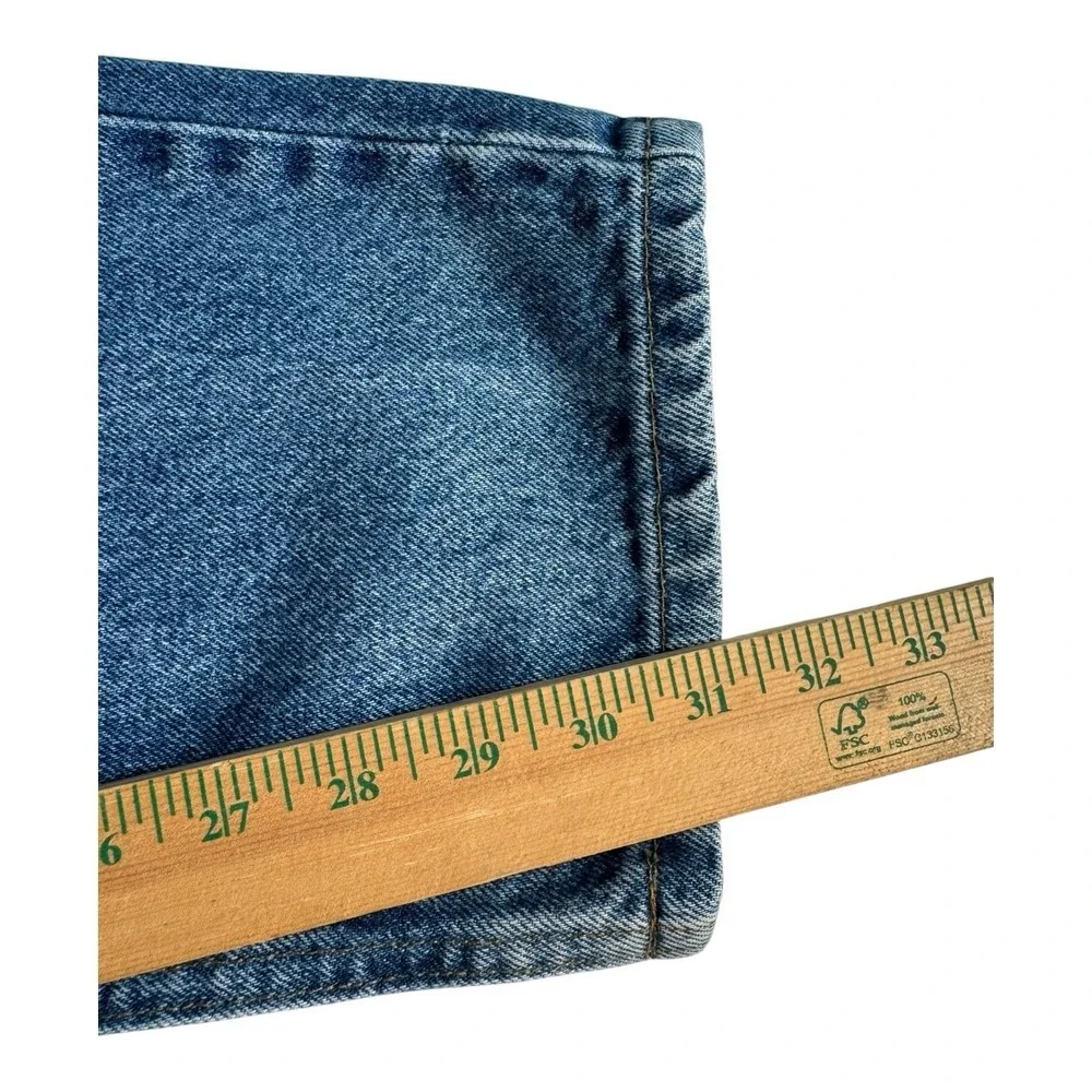 Carhartt B17 DST Relaxed Fit Tapered Leg Blue Denim Jeans Mens 36x32 (35x31.5)